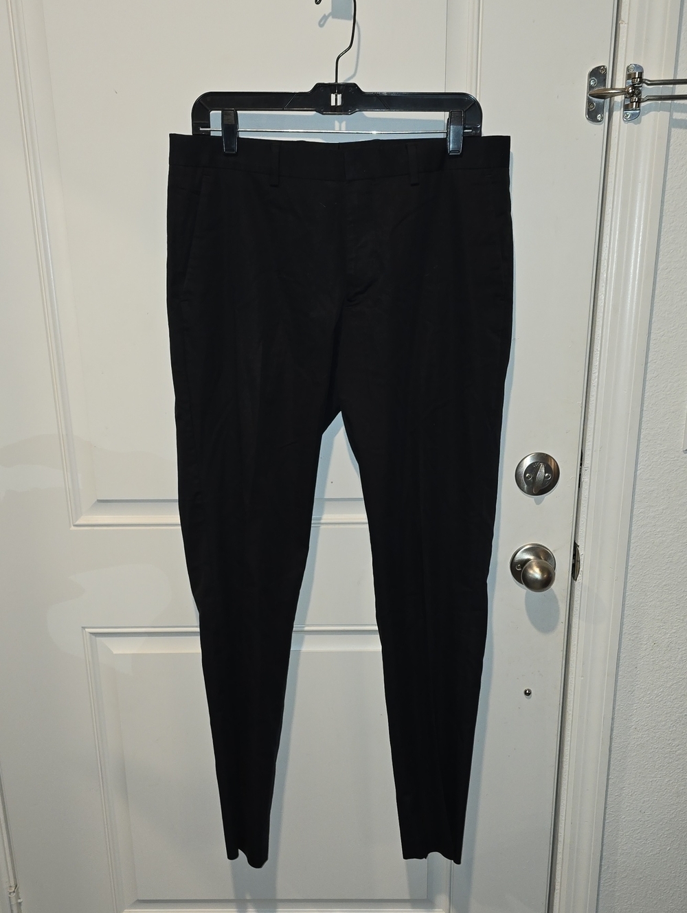 Express Men's Black Dress Pants - Slim Tailored Style